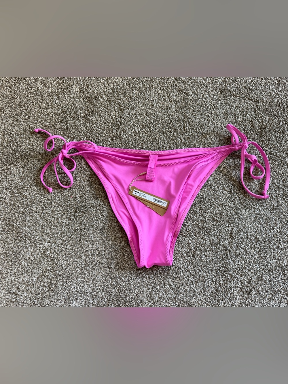 NWT Skims Recycled Swim Dippy Tie Botton